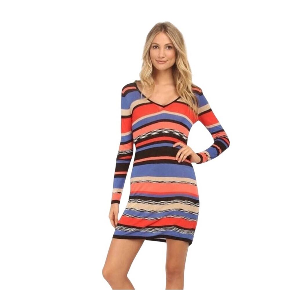 Trina Turk Tani Striped Knit Dress Size S Multicolor (Full Slip Included)